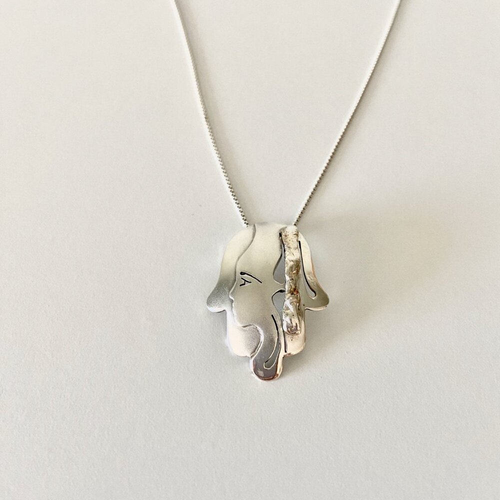 Silver Hamsa Necklace
